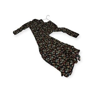 Lafayette 148 New York Black Embellished Long Sleeve Sundress